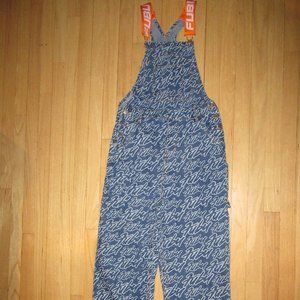 WOMENS FOREVER 21 x FUBU 05 OVERALLS/ALL OVER PRINT/SIZE SMALL!